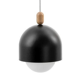 Duża lampa wisząca Loft Ovoi Mega czarna